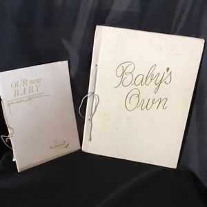 Vintage 60s BABY RECORD~KEEPSAKE BOOKS